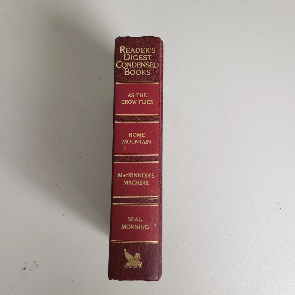 Readers Digest Condensed Books Vol 4 1991 As The Crow Flies Hardcover Burgundy